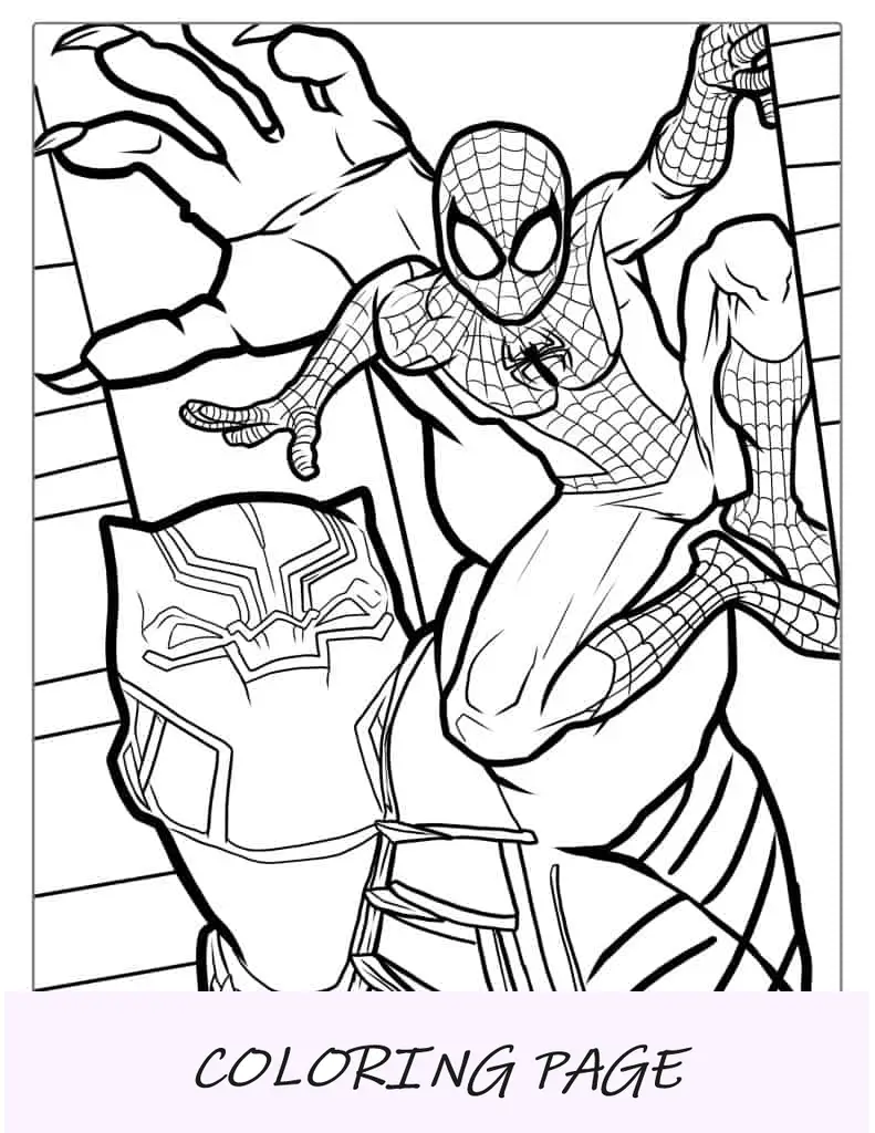 Hombre Araña y Pantera Negra