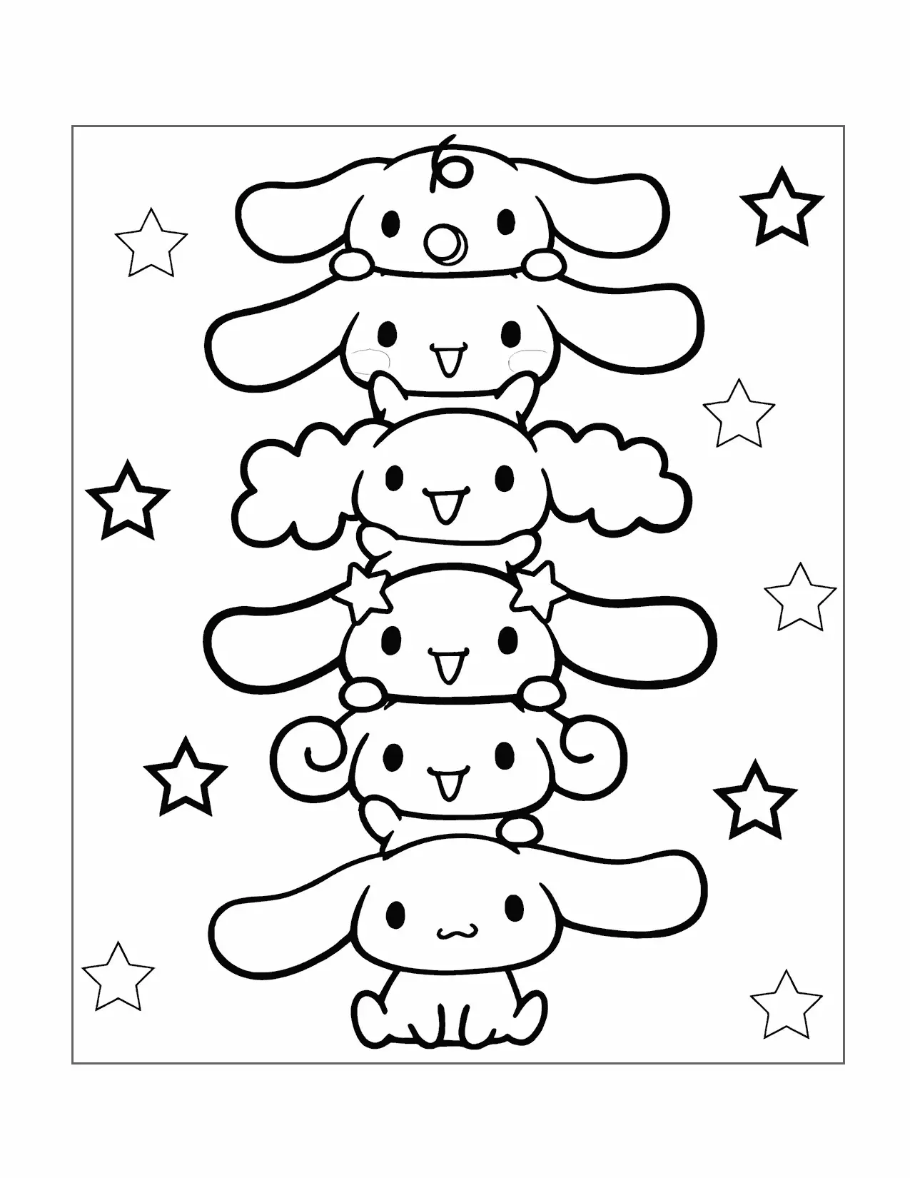 Cinnamoroll Tall Coloring Page