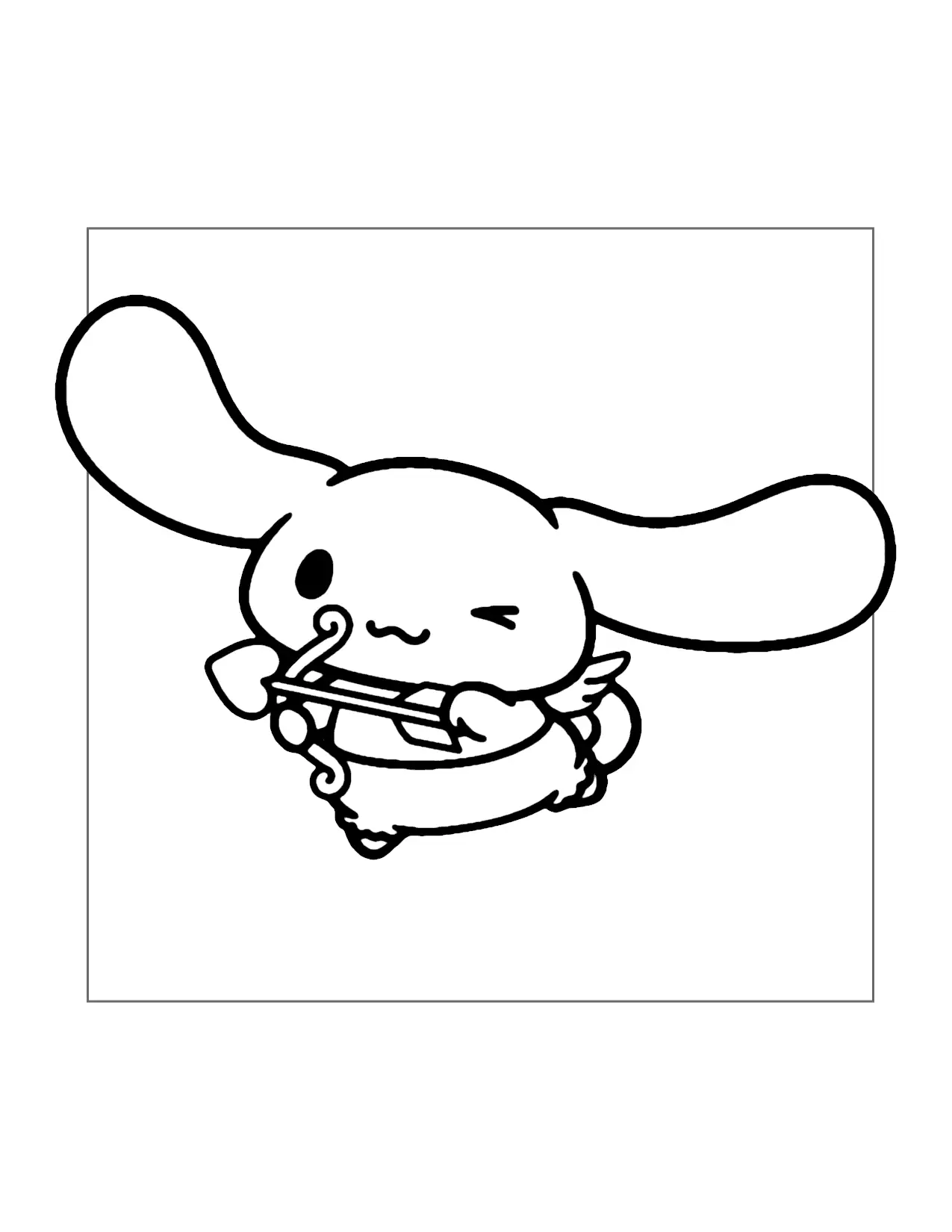 Cupid Cinnamoroll Coloring Page