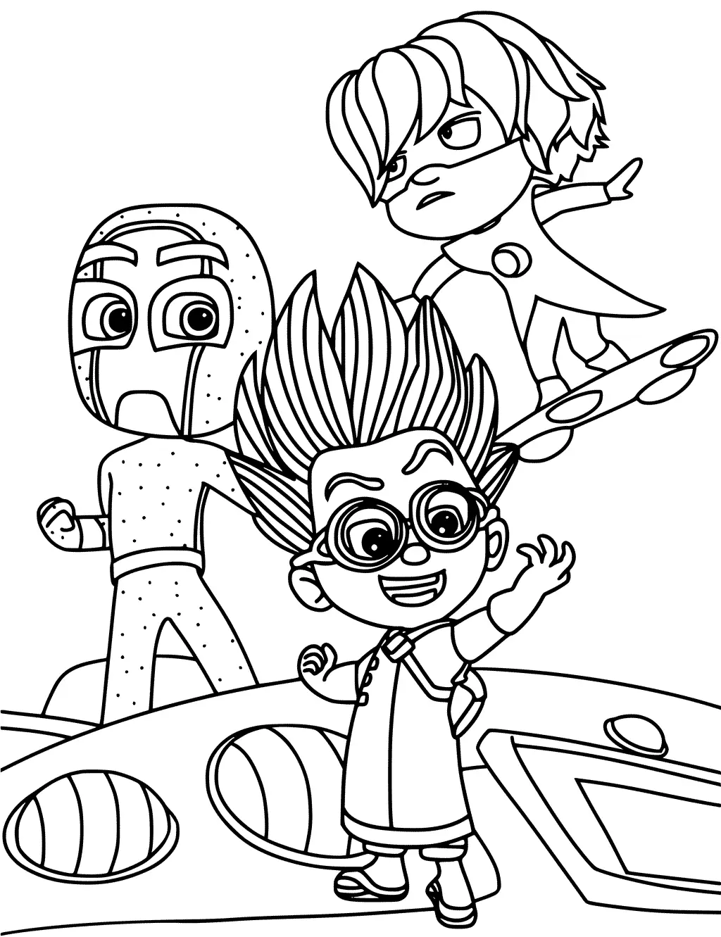 Pj Masks Coloring Page