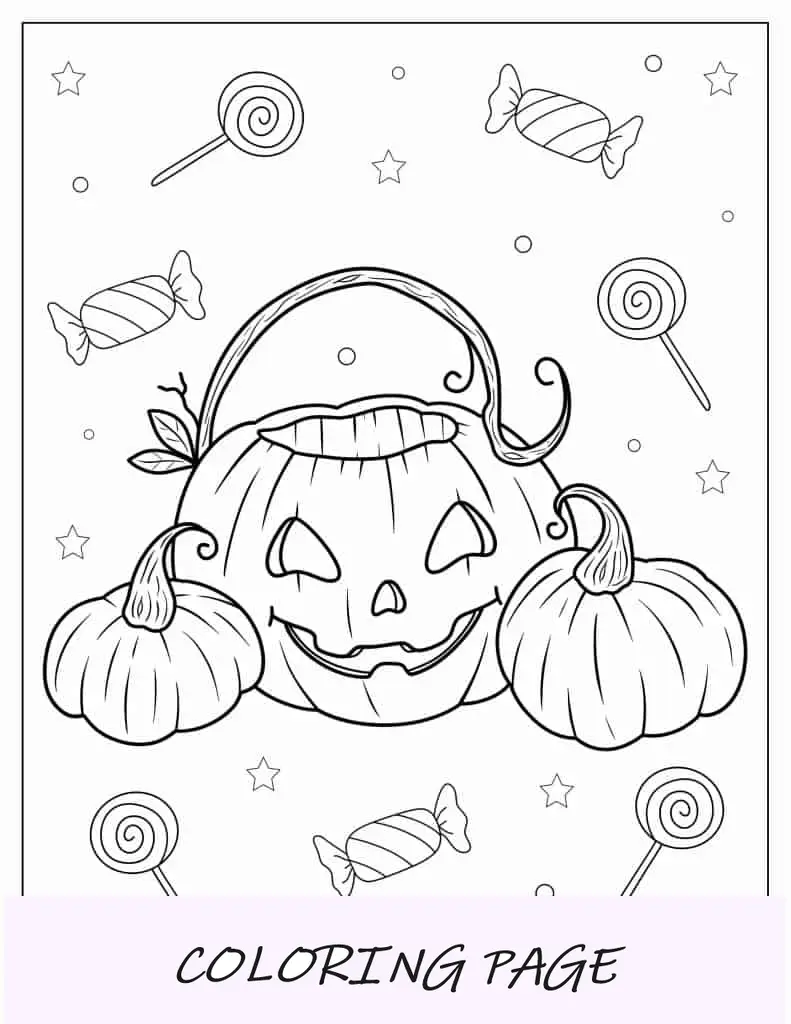 Recipiente Jack O Lantern para doces de Halloween