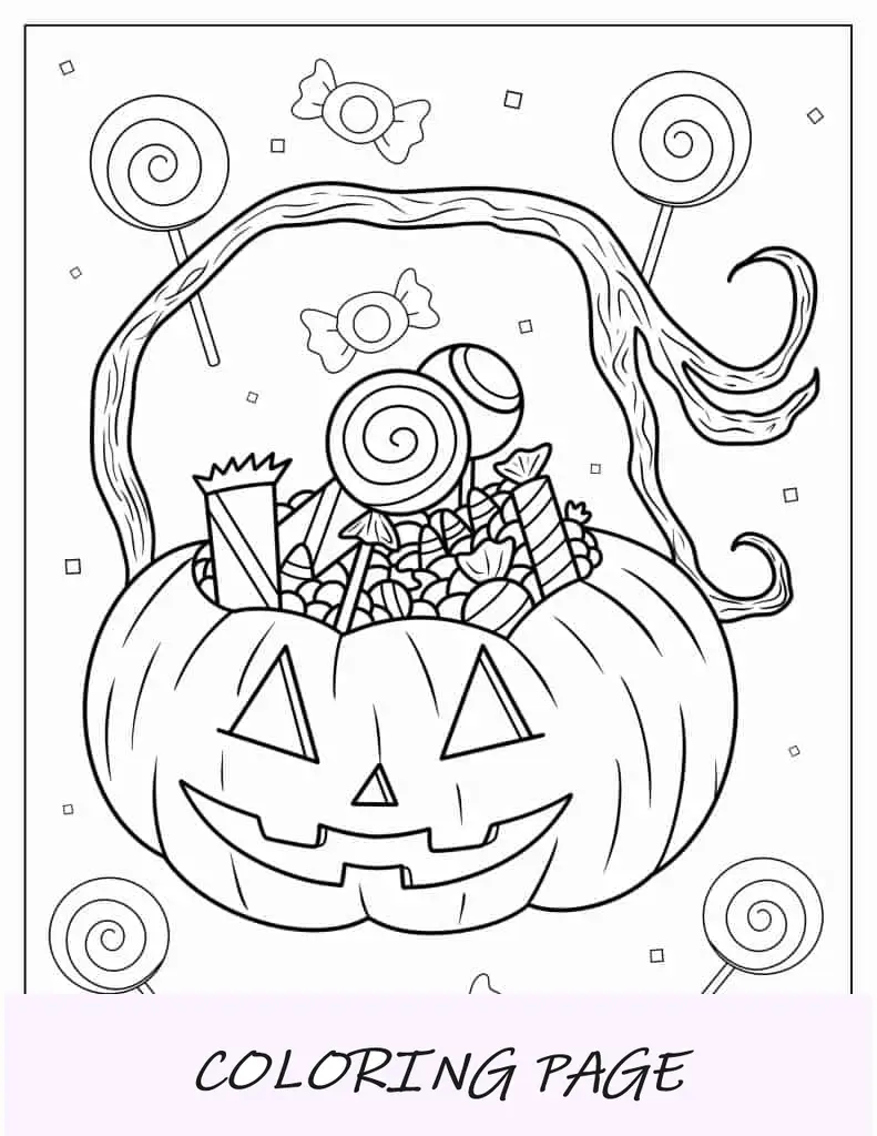 Lanterna Jack O cheia de doces