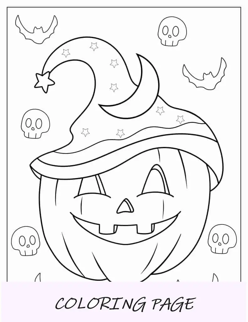 Jack O Lantern usando chapéu de mago