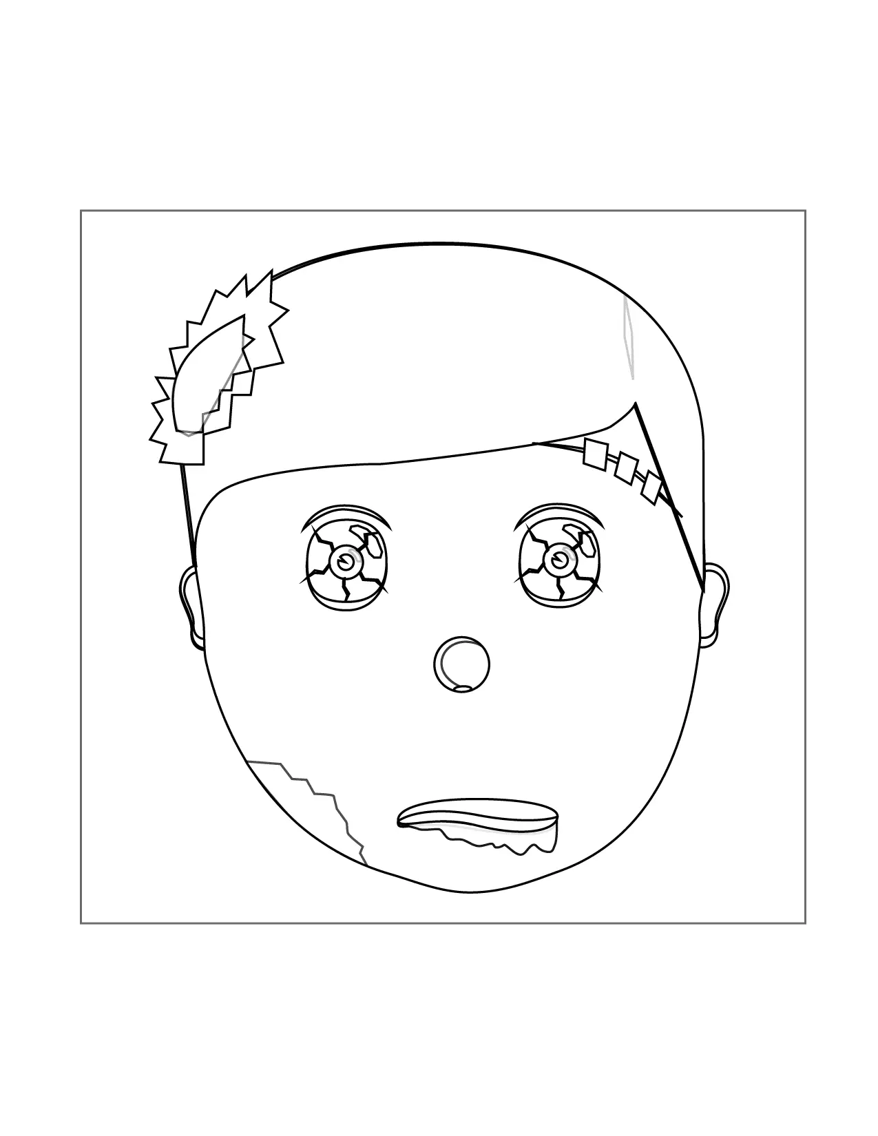 Zombie Coloring Page