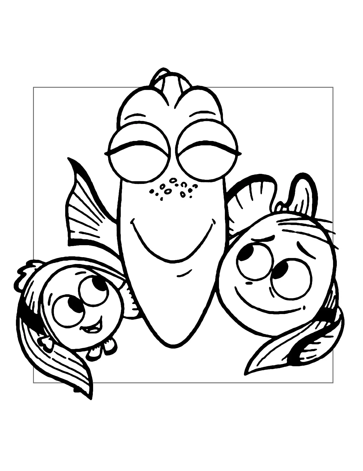 Encontrando páginas para colorir Dory