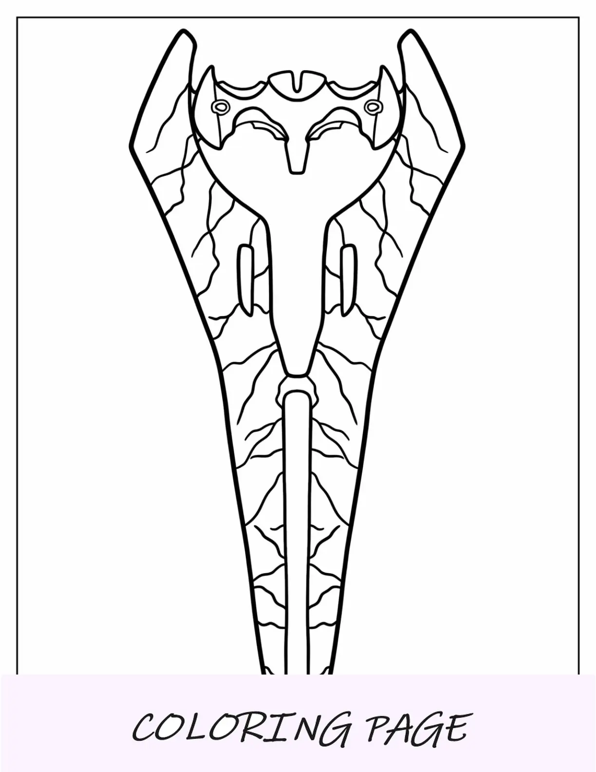 Pagina Para Colorear De Halo De Espada De Energia
