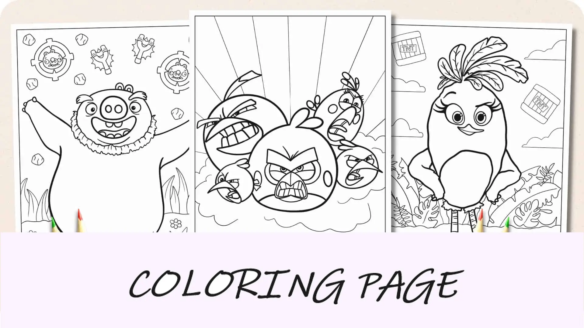 Dibujos para colorear de Angry Birds