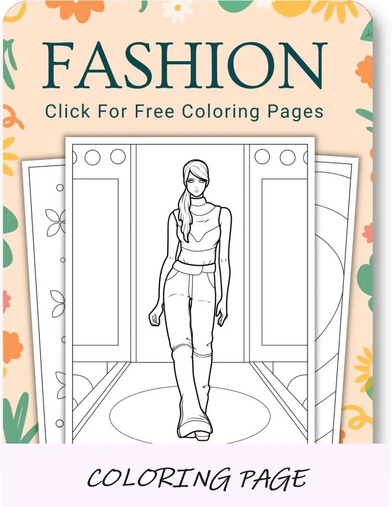 Páginas para colorear de moda para adultos