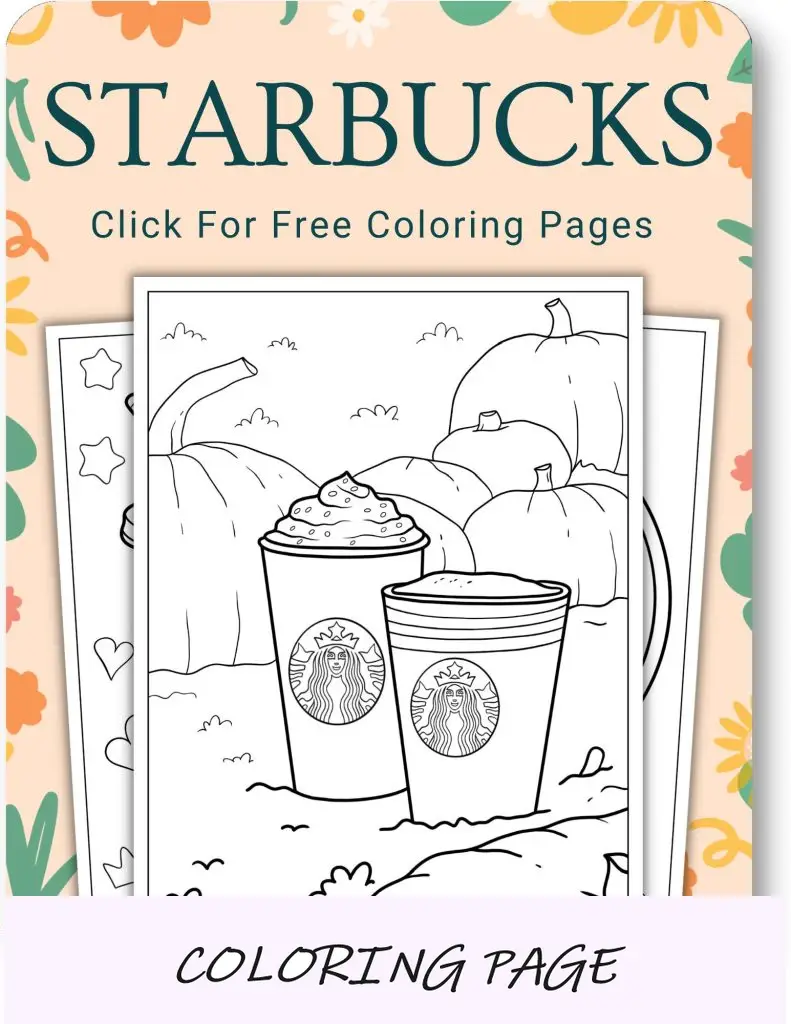 Dibujos para colorear de Starbucks para adultos