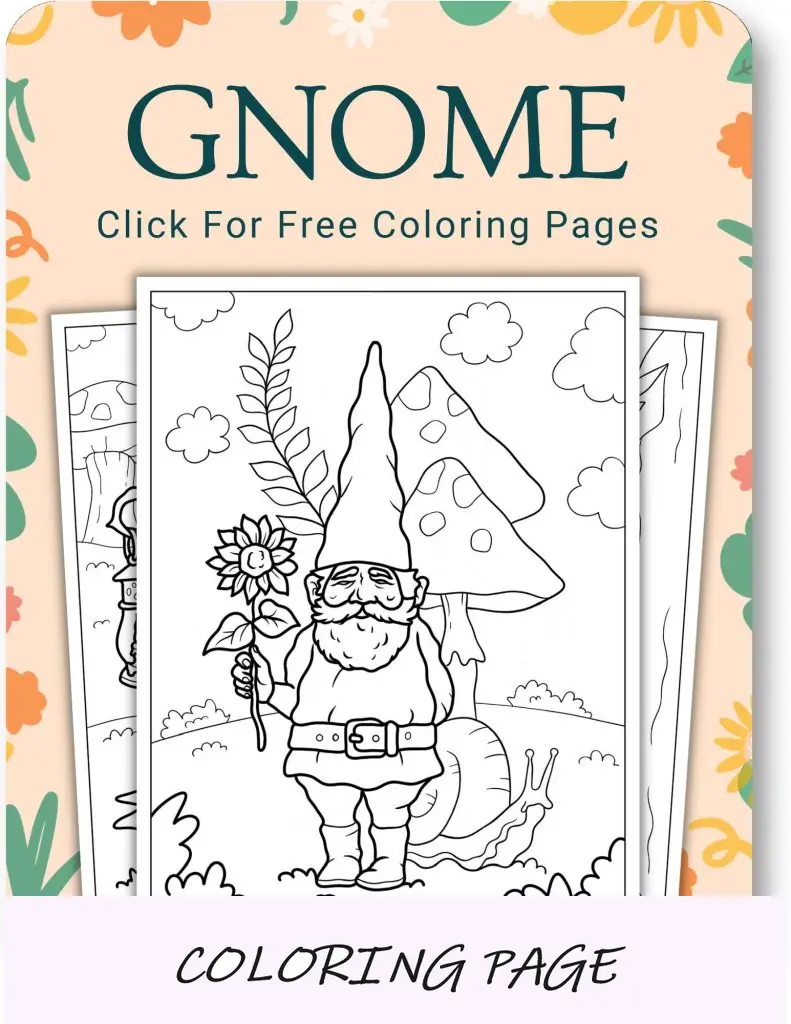 Dibujos para colorear de gnomos para adultos