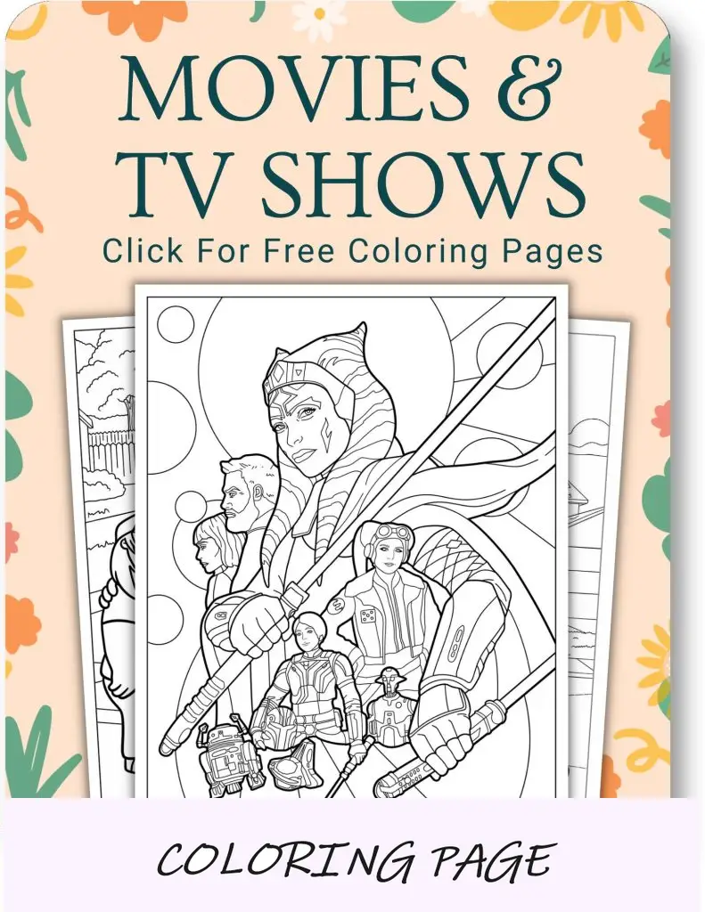 Páginas para colorear de películas y programas de televisión para adultos