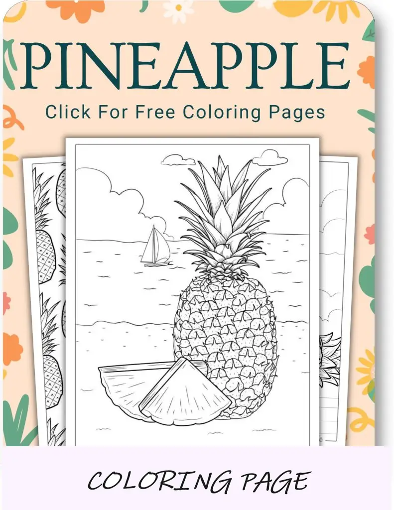 Páginas para colorear de piña para adultos