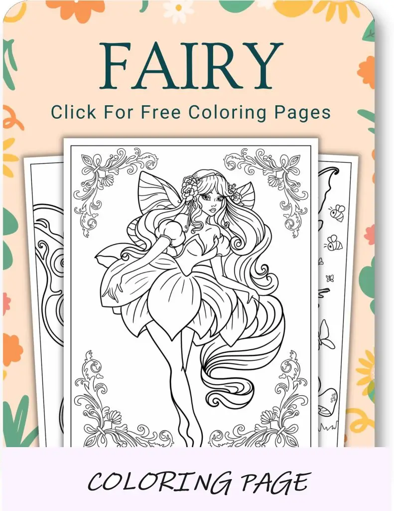 Dibujos para colorear de hadas para adultos