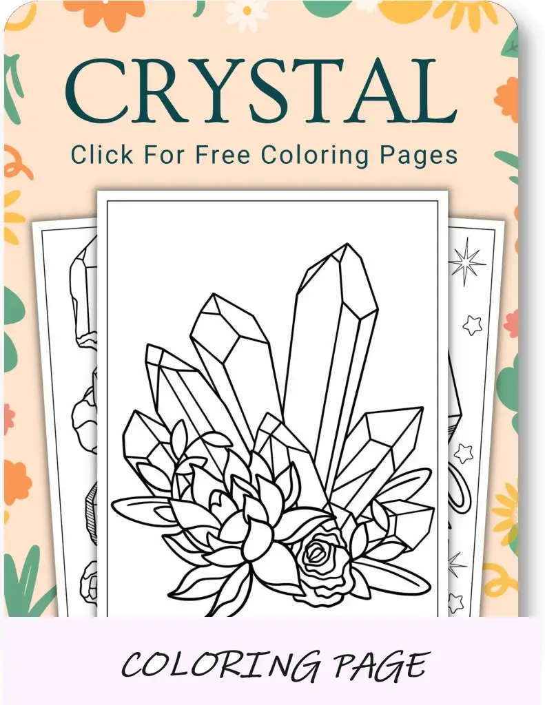 Páginas para colorear de cristal para adultos