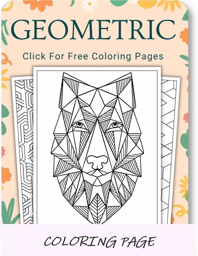 Páginas para colorear geométricas para adultos