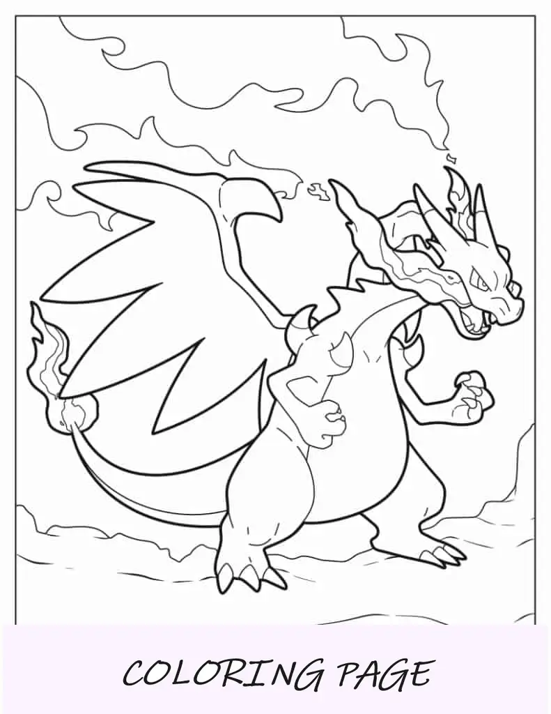 Charizard exhalando fuego