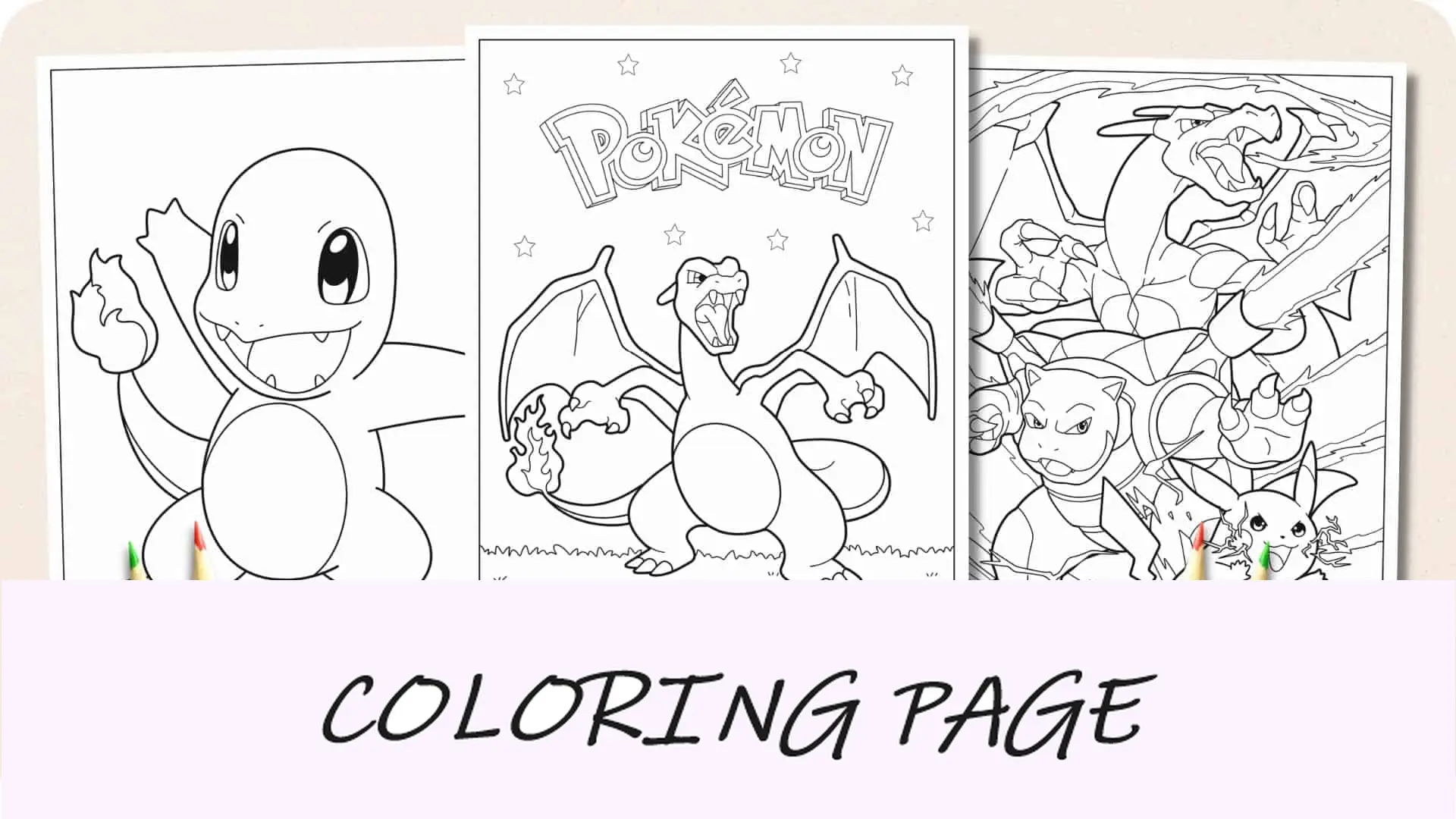 Dibujos para colorear de Charizard Imagen destacada