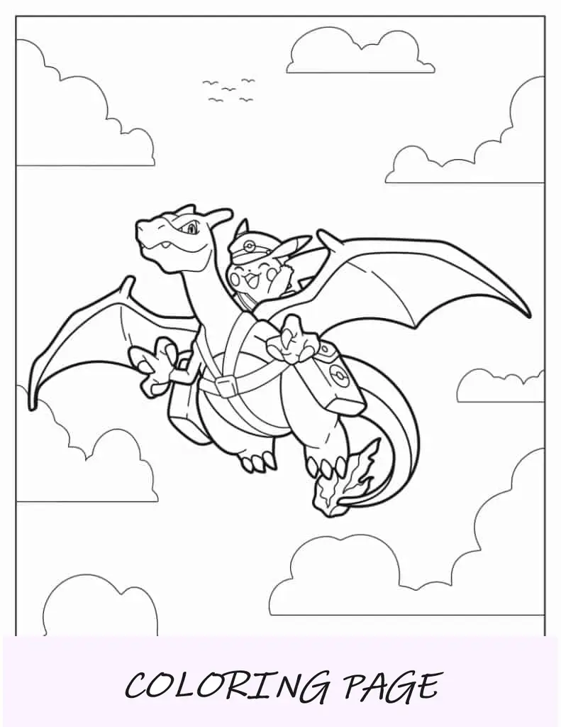 Entrega Especial Charizard Con Pikachu