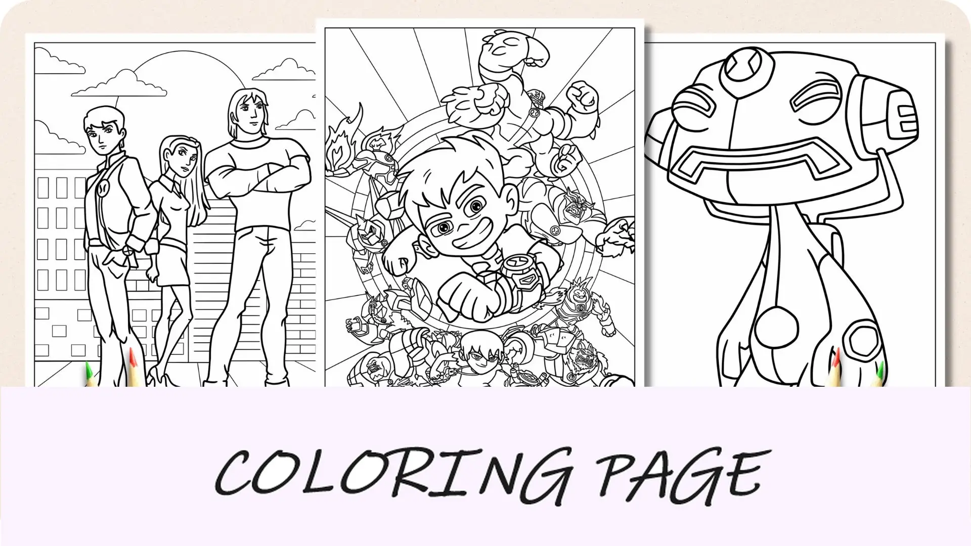 Dibujos para colorear de Ben 10