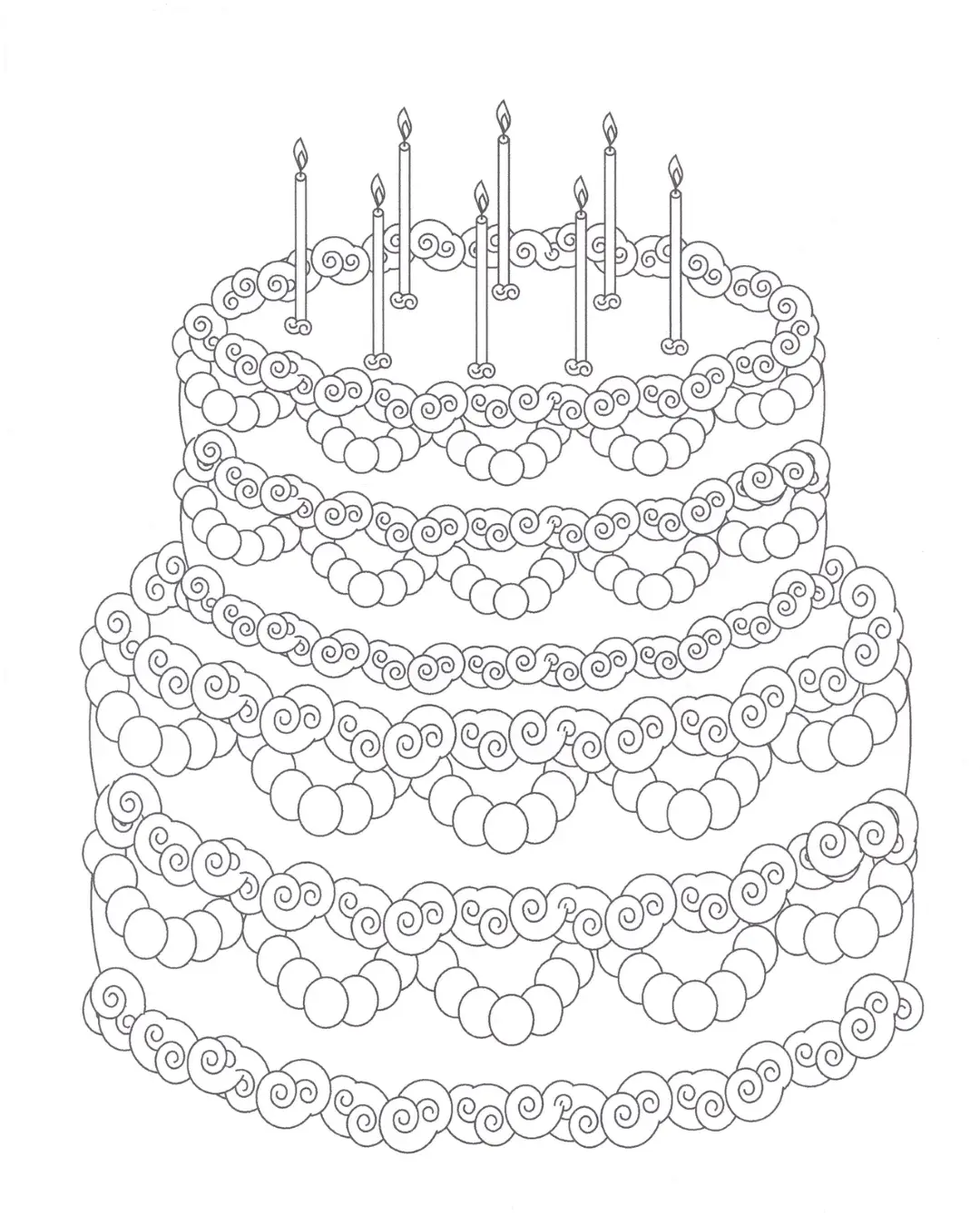 Páginas para colorear de feliz cumpleaños