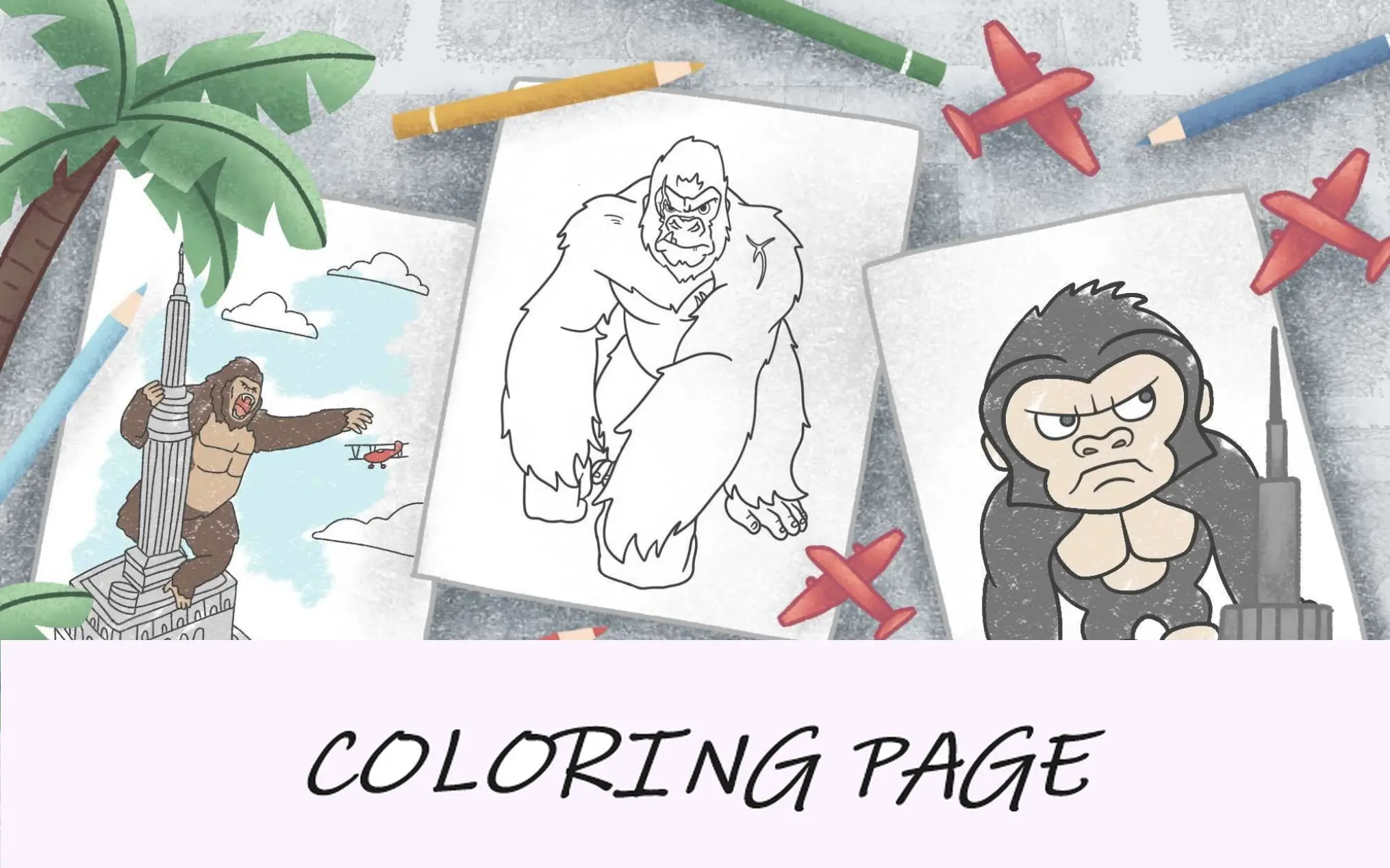 Disegni da colorare di King Kong