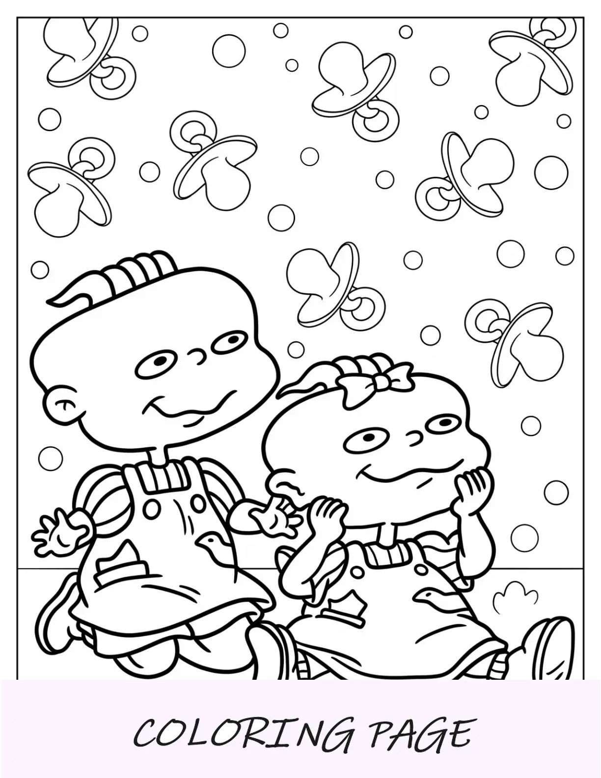 Rugrats Página para colorear de Lillian y Philip DeVille