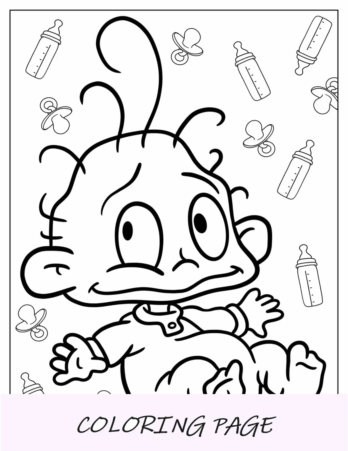 Rugrats Para Colorear De Baby Dil Pickles Rugrats Para Ninos
