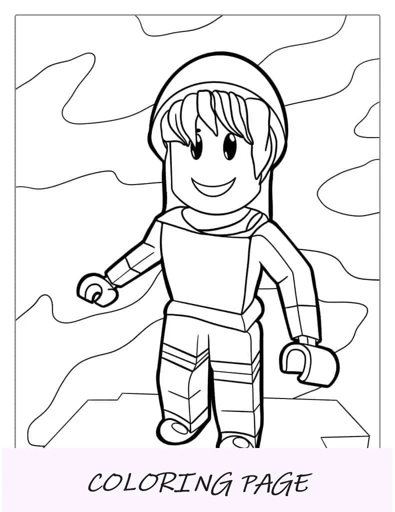 Dibujo Para Colorear De Chica Roblox