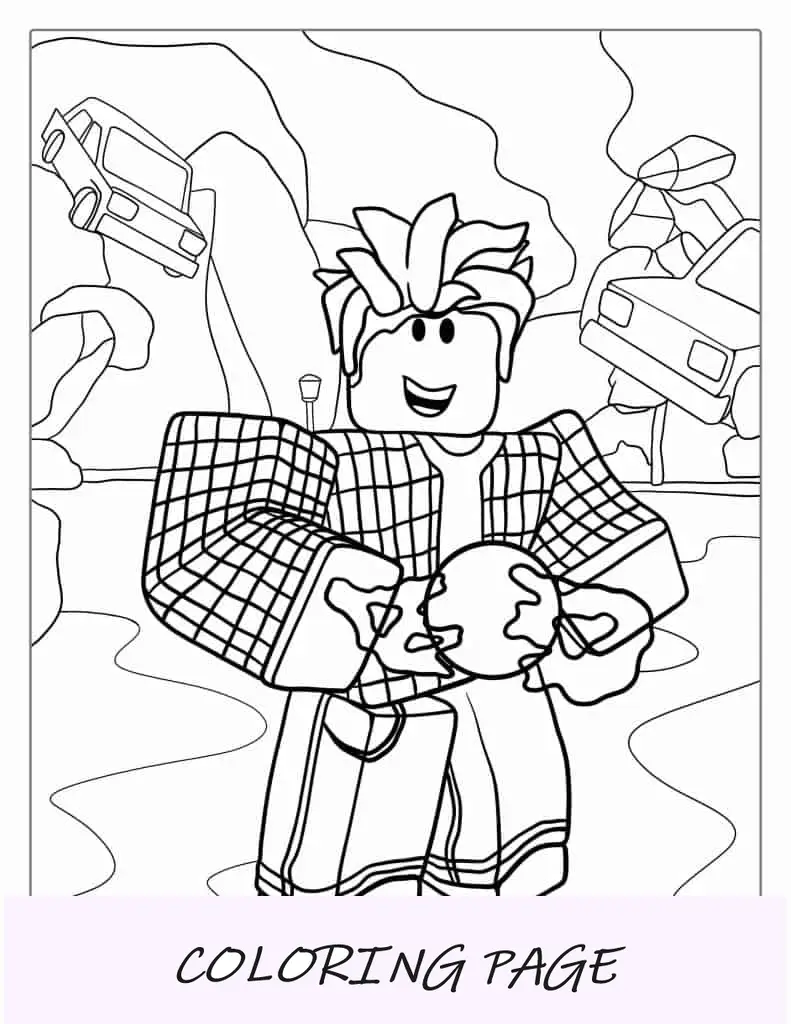 Dibujo Para Colorear De Agujero Negro Roblox
