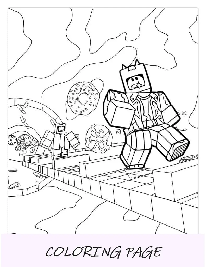 Dibujo Para Colorear Del Universo Roblox