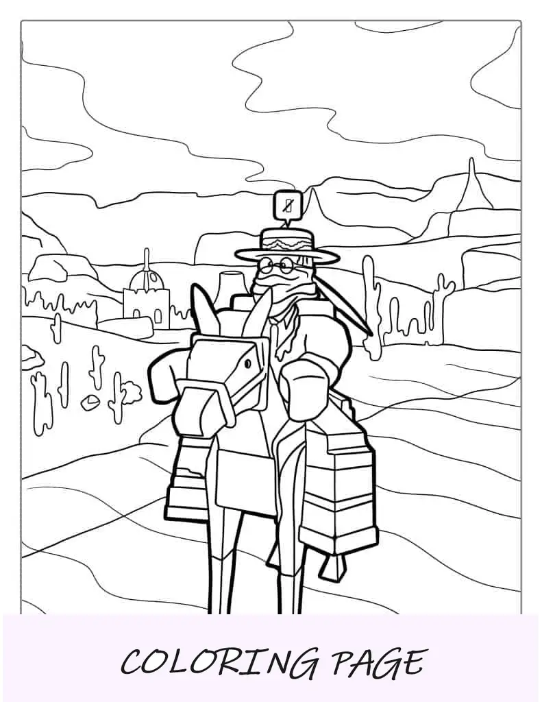 Roblox Experiencia Del Lejano Oeste Para Colorear