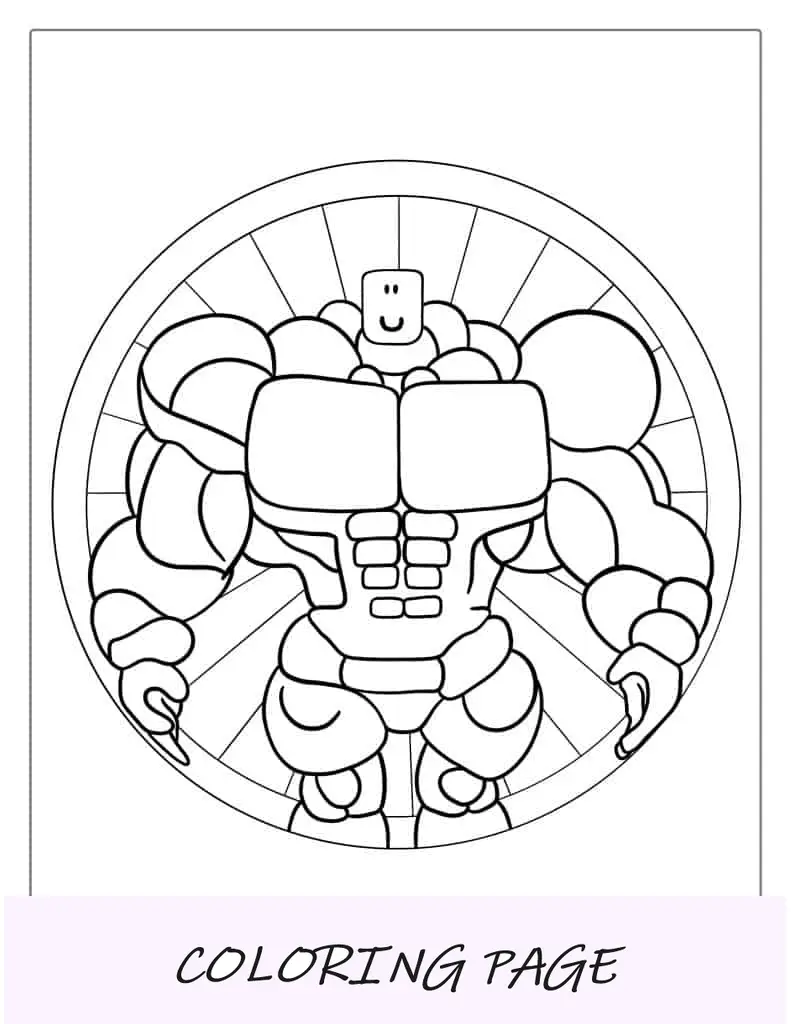 Mega Noob Página para colorear
