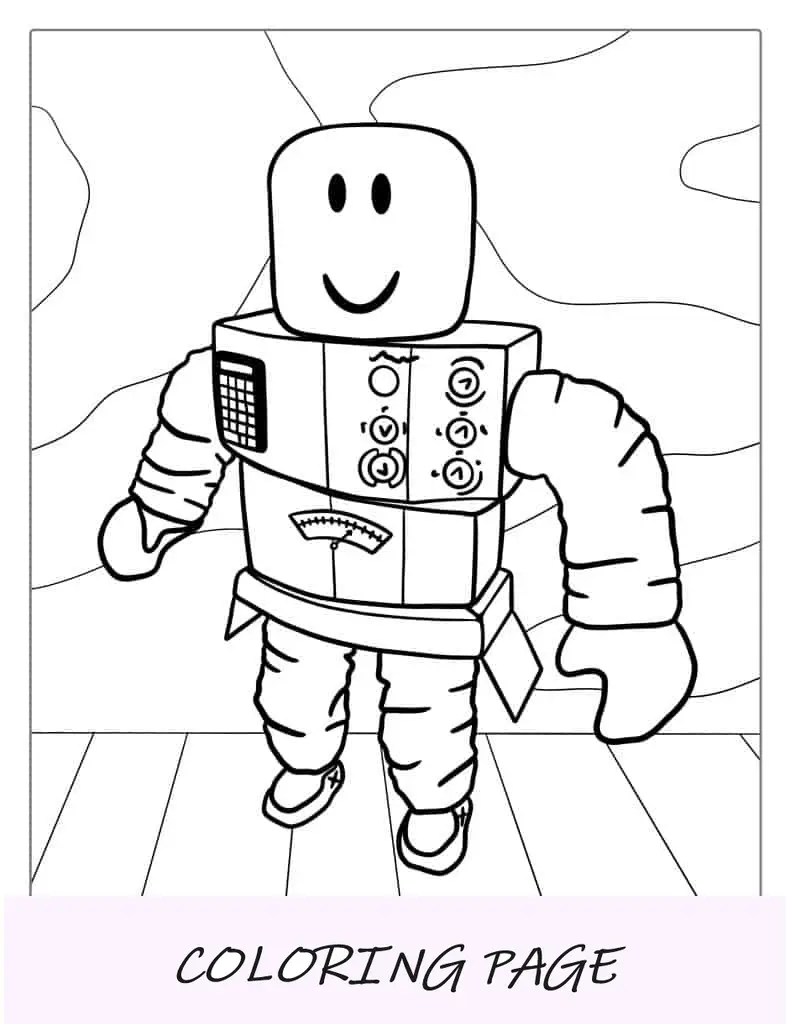 Mr Robot Roblox Para Colorear