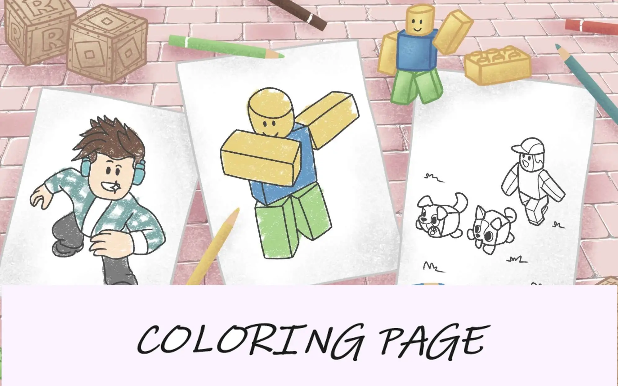 Desenhos para colorir Roblox