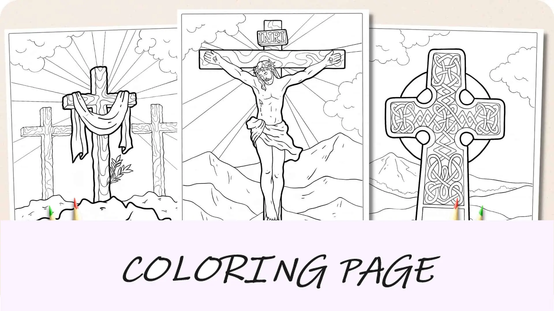 Desenhos para colorir cruzados