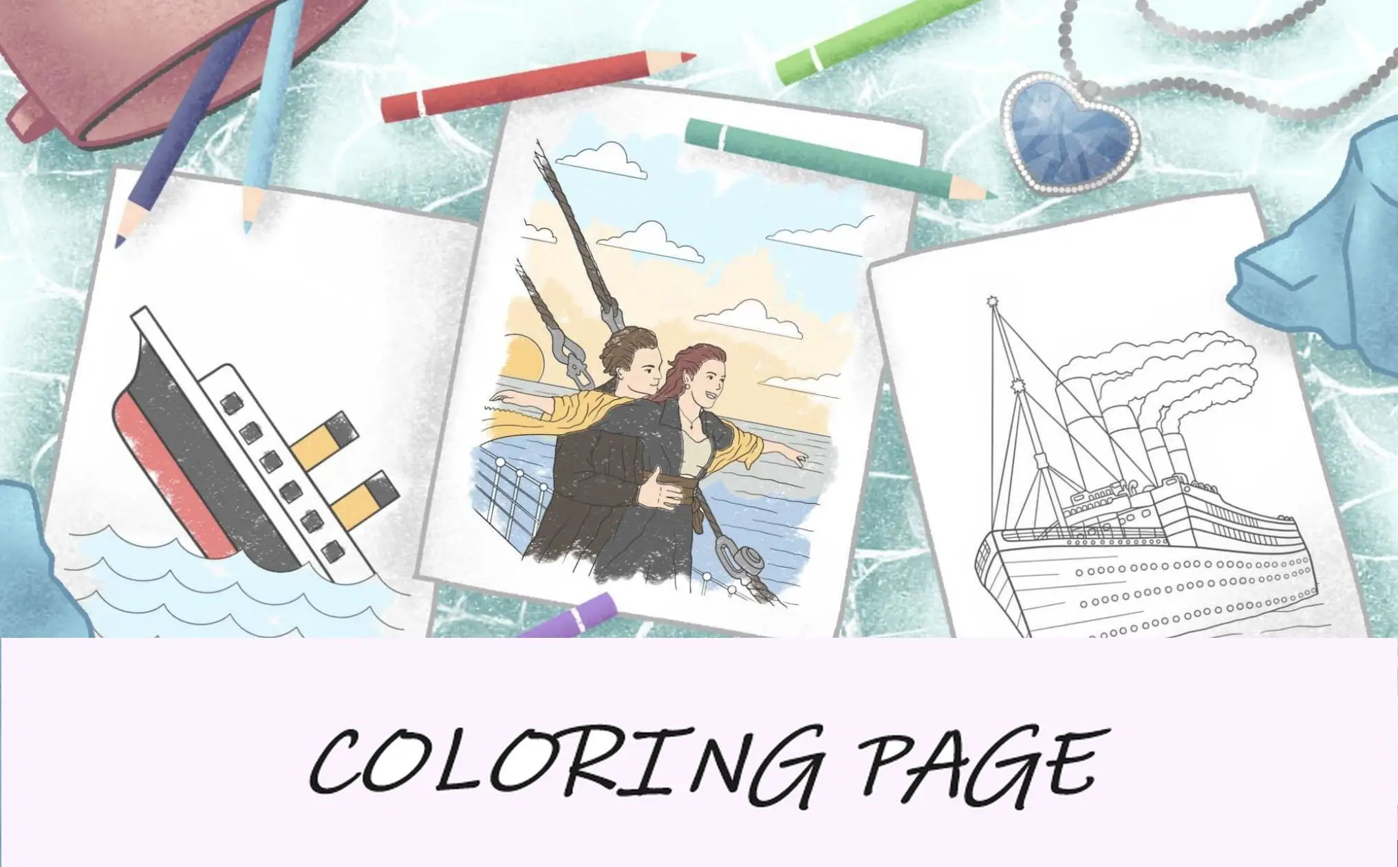 Dibujos para colorear Titanic