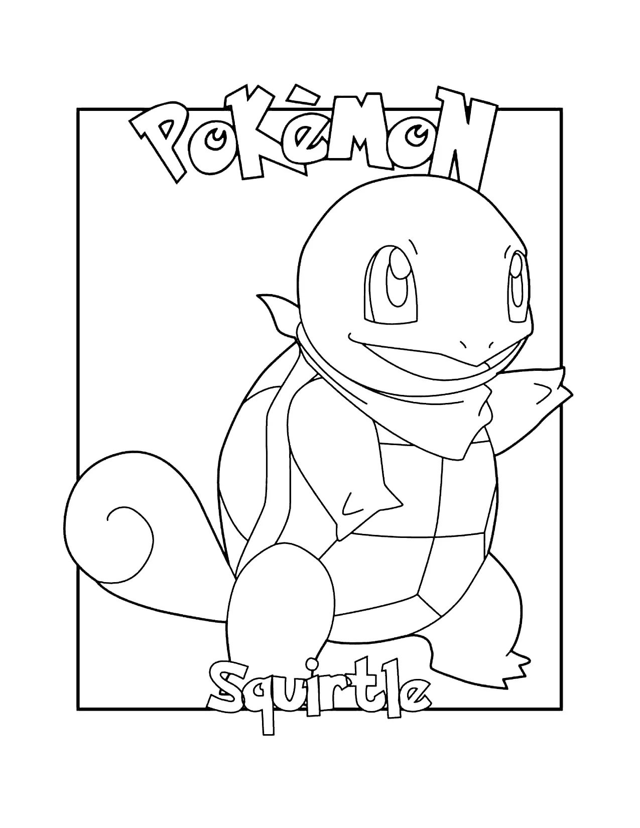 Páginas para colorear de Squirtle