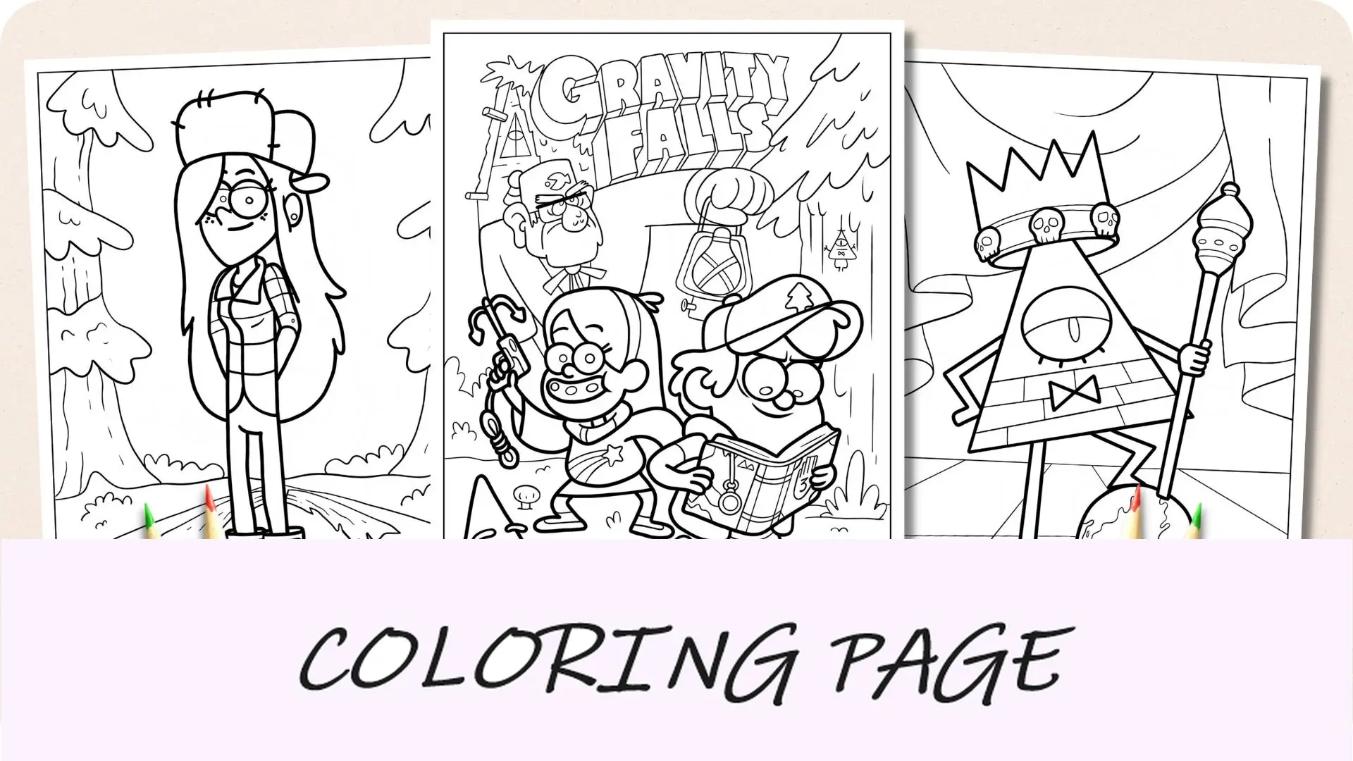 Disegni da colorare di Gravity Falls