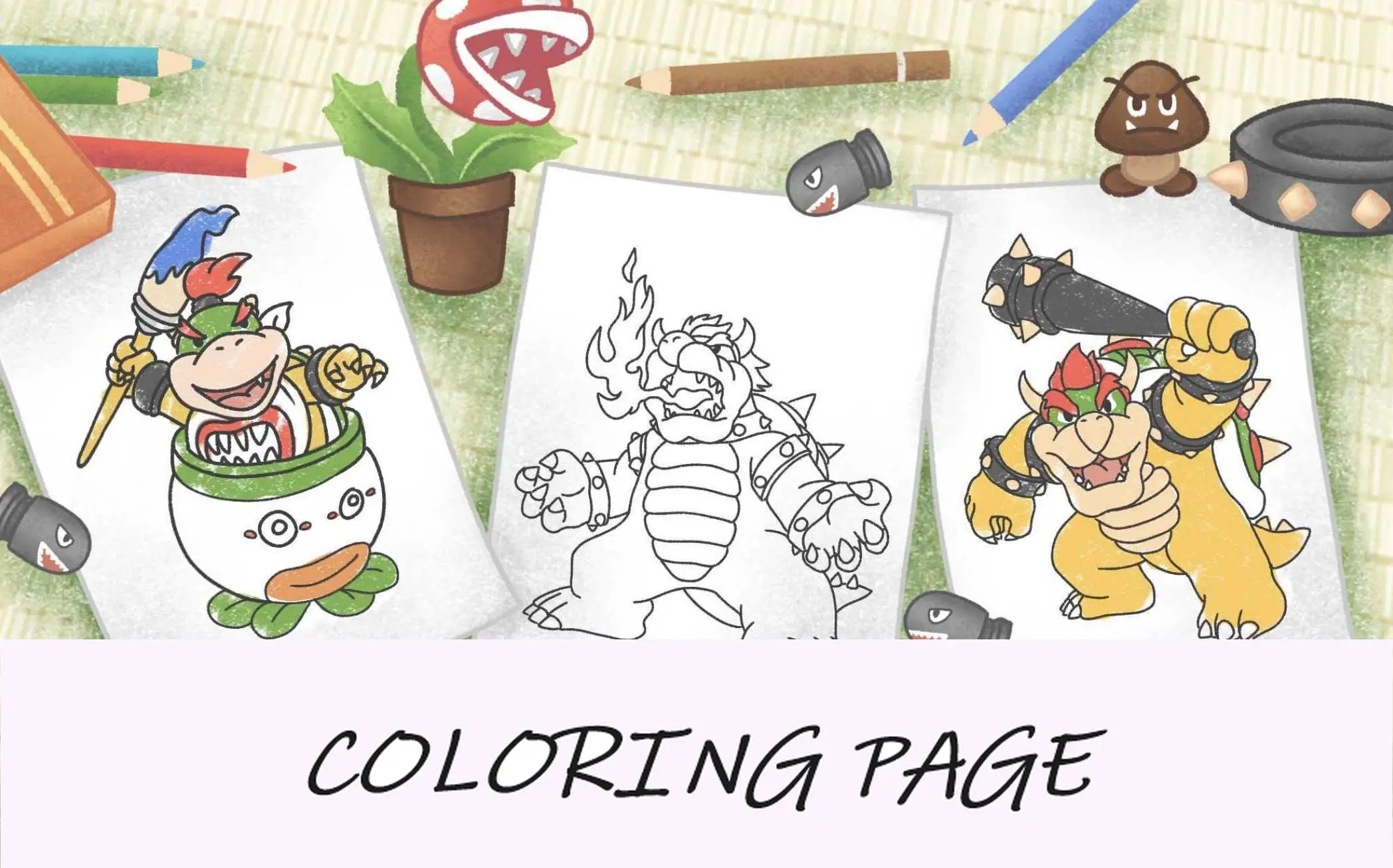Desenhos para colorir de Bowser