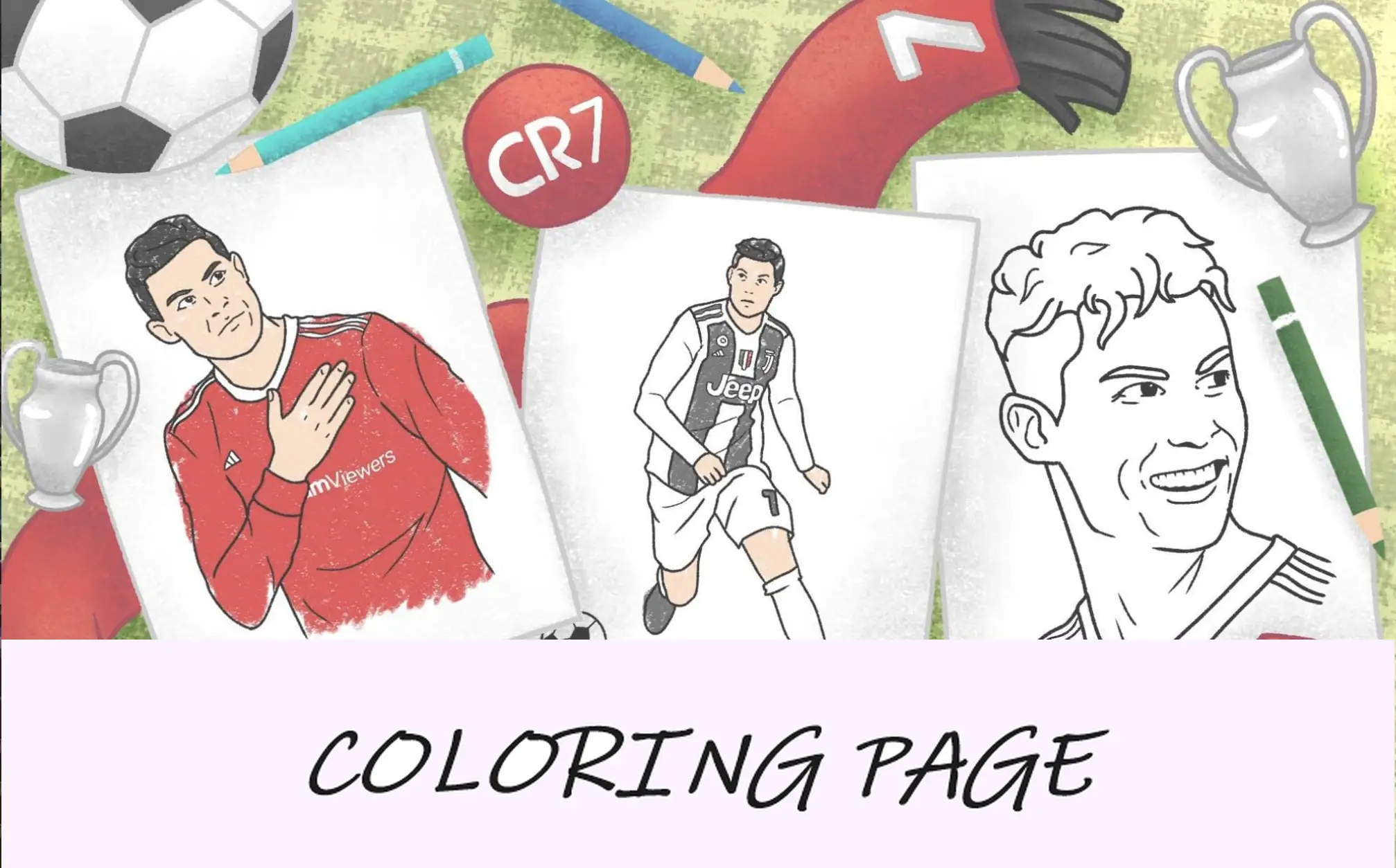 Disegni da colorare di Cristiano Ronaldo