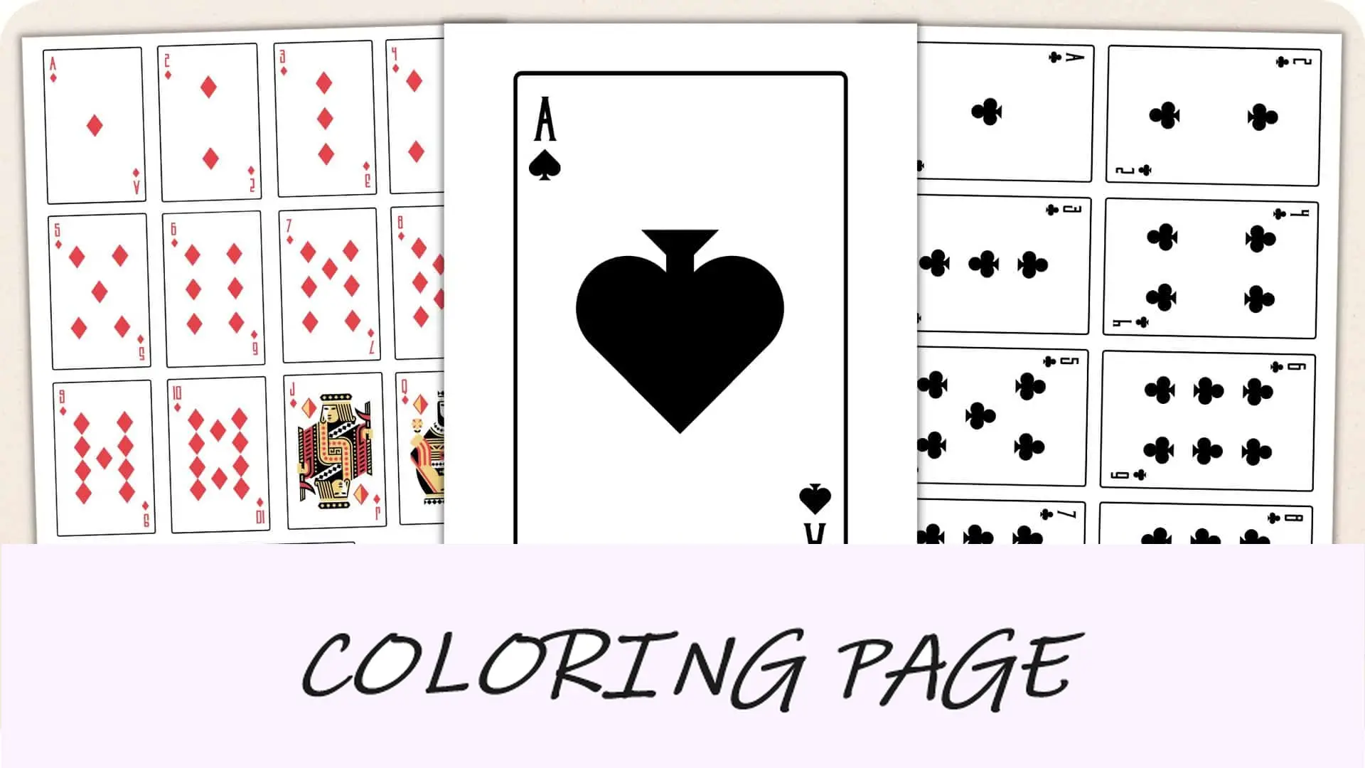 Carte da gioco stampabili (fogli PDF gratuiti in 3 dimensioni)