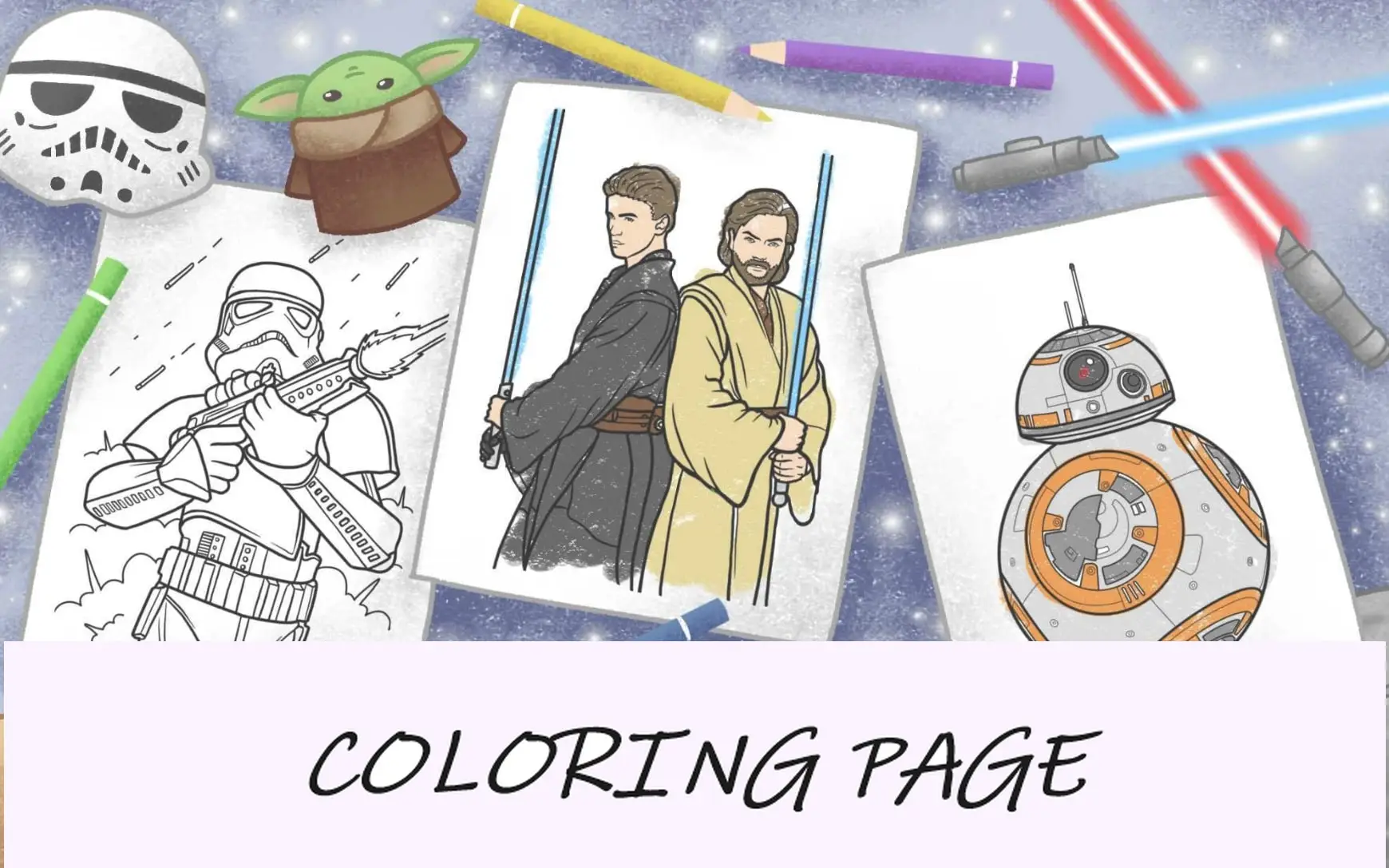 Desenhos para colorir de Guerra nas Estrelas