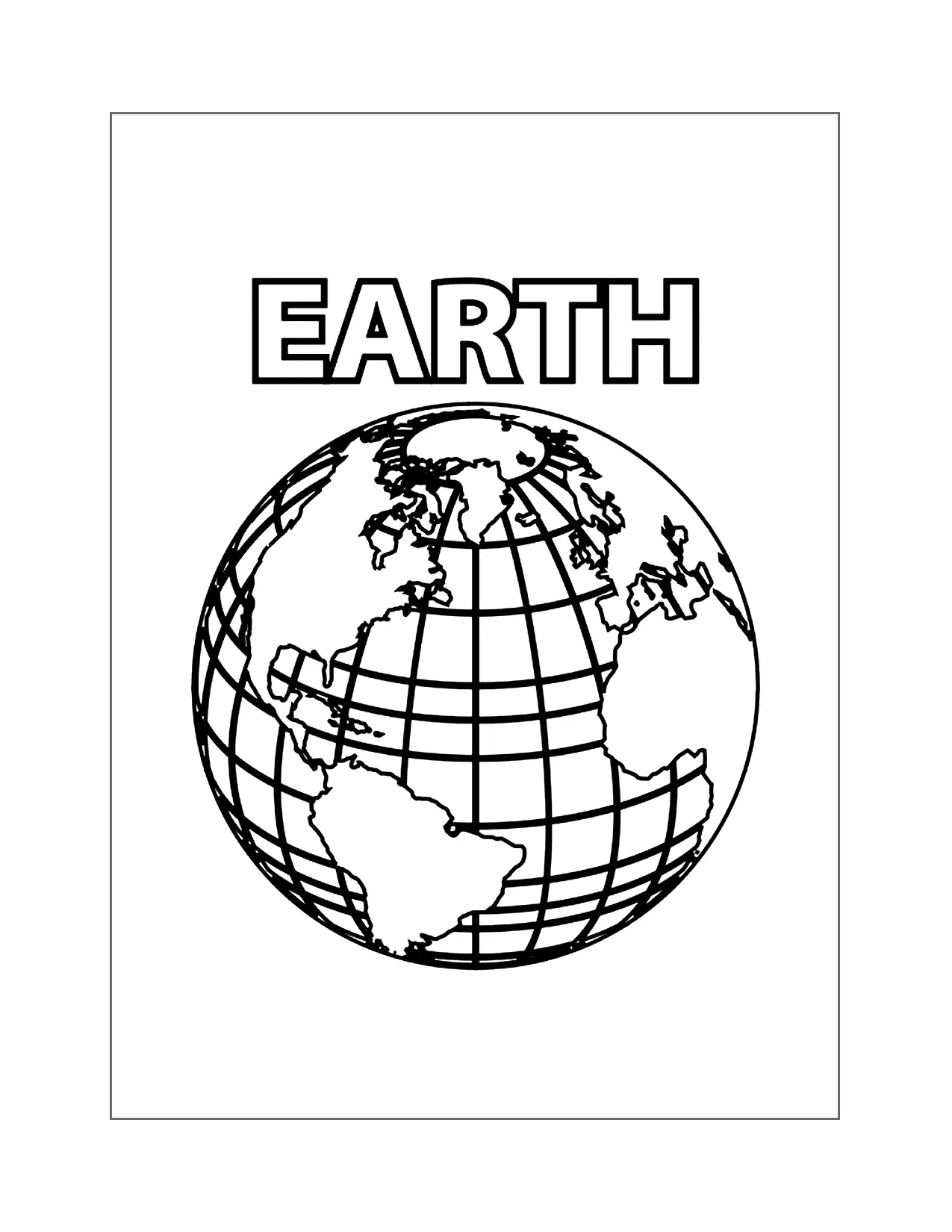 Páginas para colorir da terra