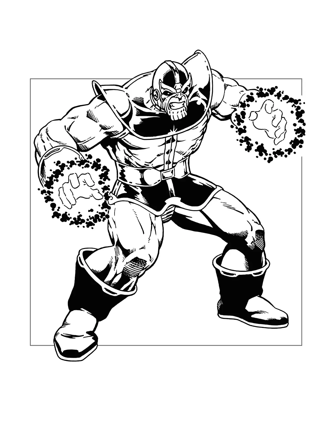 Pagine da colorare di Thanos