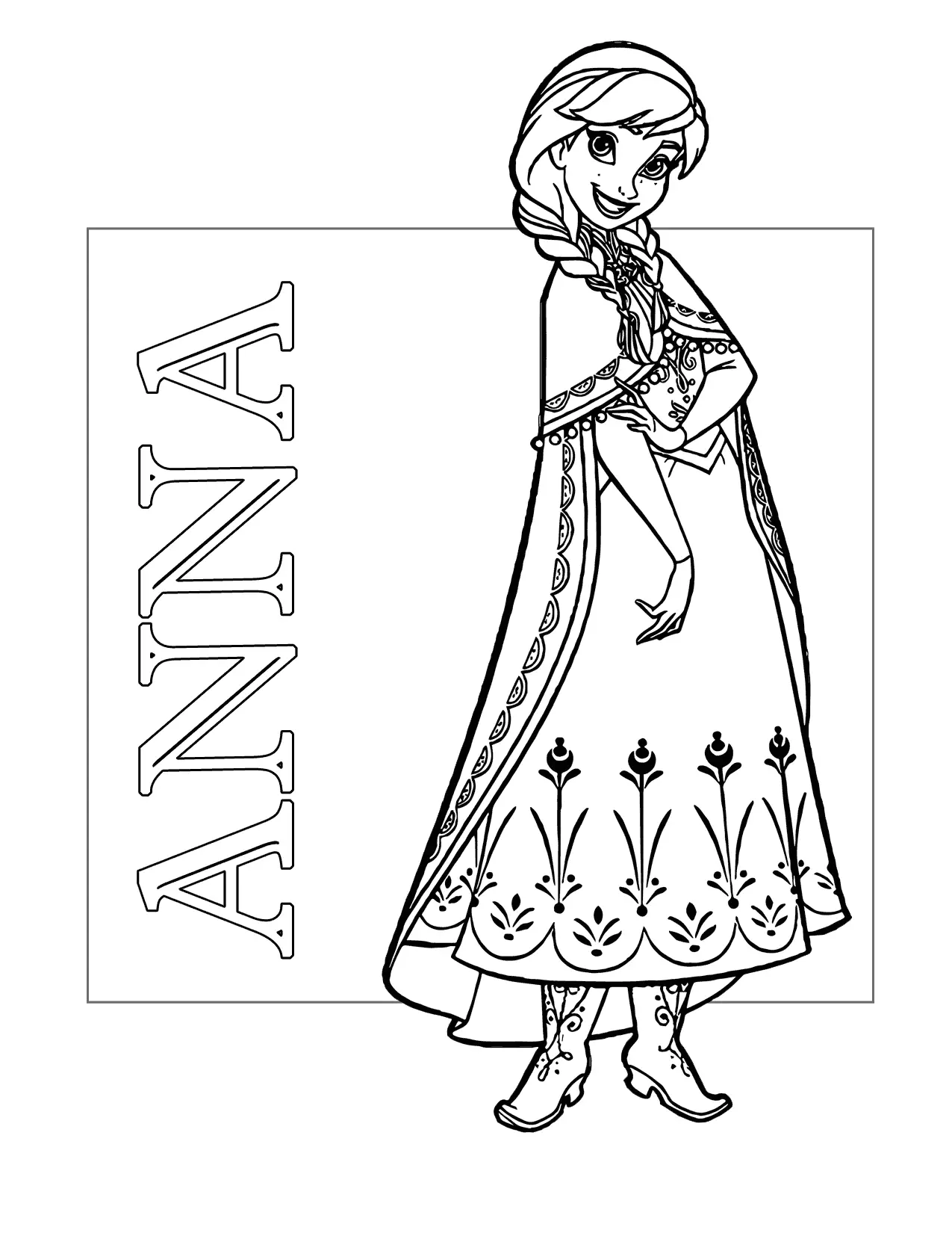 Pagine da colorare di Anna