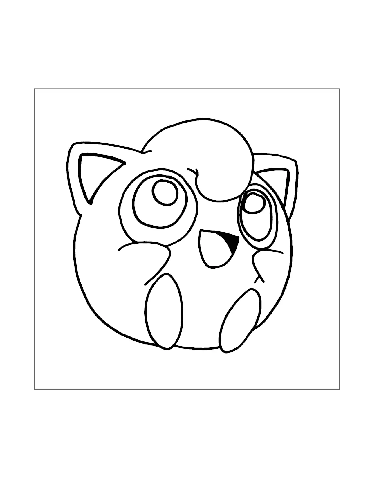 Jigglypuff Páginas para colorear