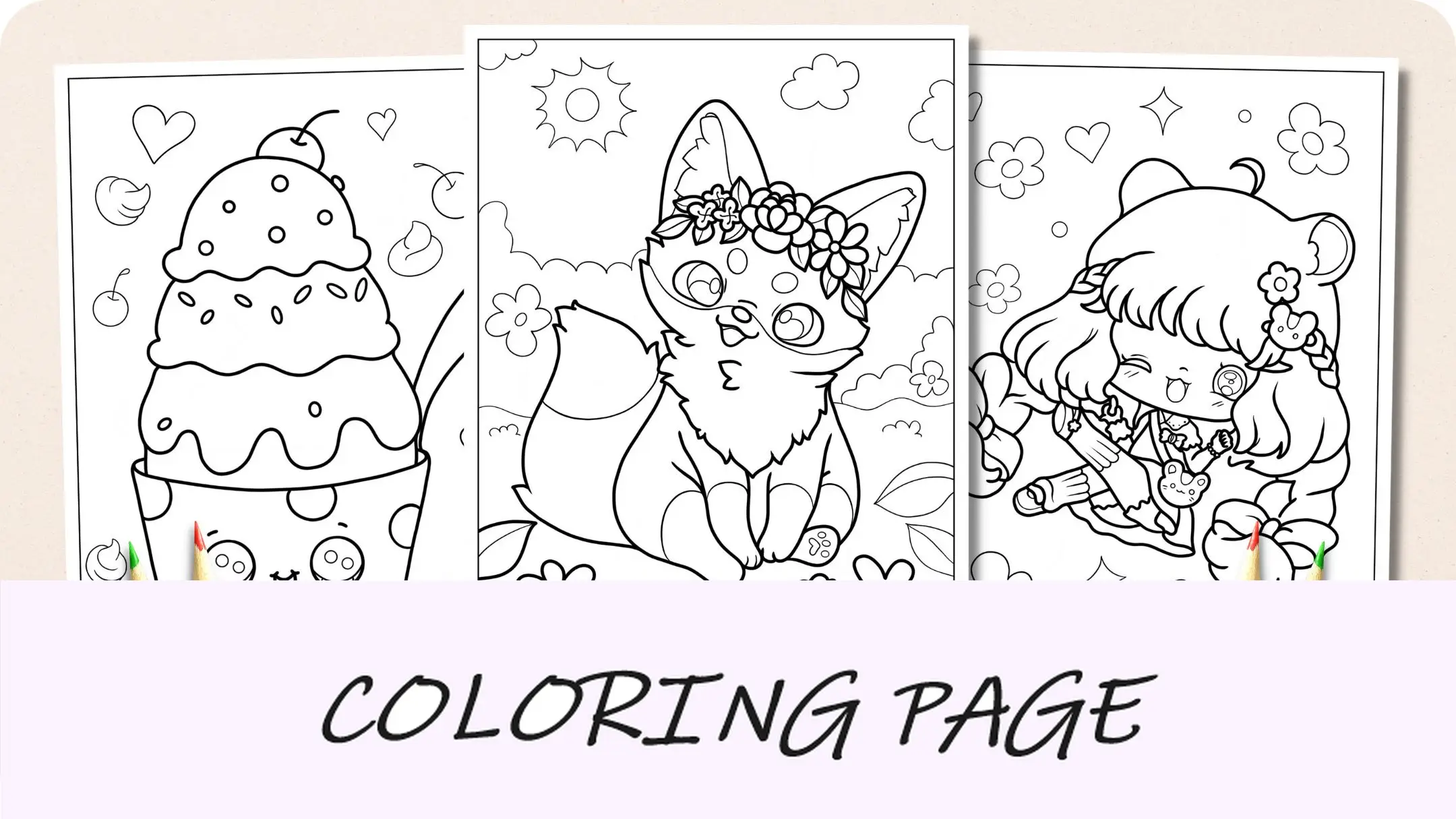 Desenhos para colorir fofos