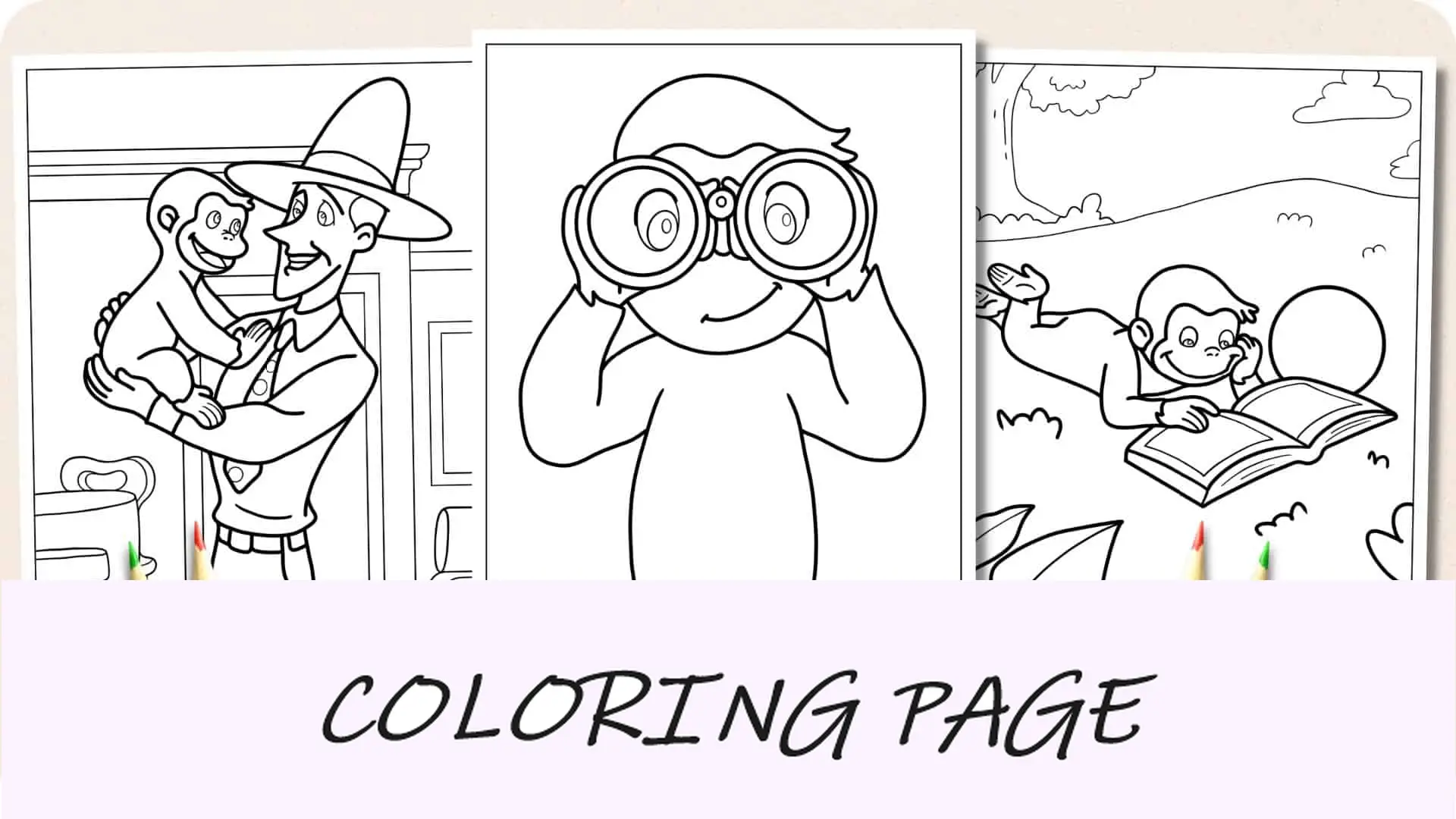 Disegni da colorare Curioso come George