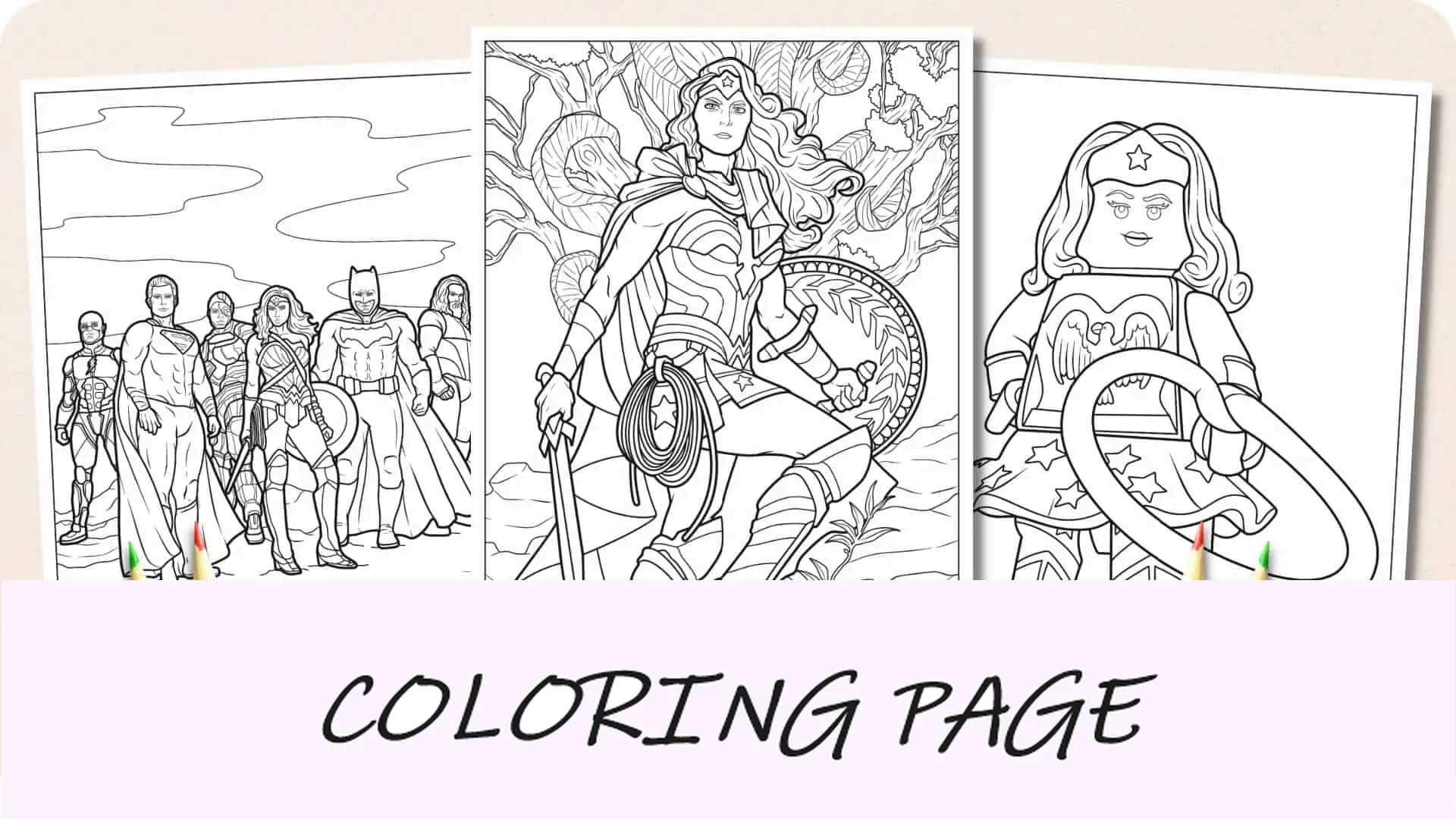 Disegni da colorare di Wonder Woman