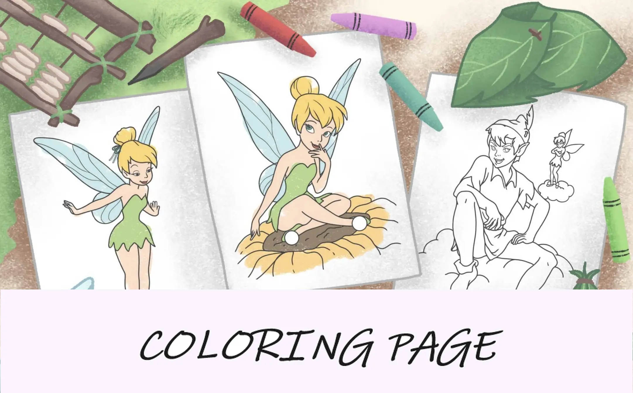 Desenhos para colorir da Tinker Bell